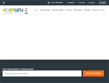 Tablet Screenshot of hostcow.co.za